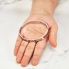 Philip Jones Stainless Steel Star Bangle (7 Inch)