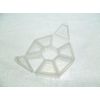 2 x Clear Hexagon Braille Pill Box Organiser Dispenser