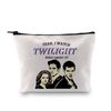 JTOUK The Vampire Inspired Yeah I Watch Twilight What About It Zipper Pouch Vampire Girl Makeup Bag (Watch Twilight Bag EU), M