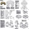 Classic Large Octagon Picnic Table / Bench Woodworking Project Plans Pattern #ODF07
