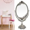 Tabletop Mirror, Cosmetic Mirror, Cosmetic Mirror, Elegant Antique for Women (Bronze Trumpet)
