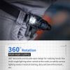 V6 Flashlight Holster 360 Degree Rotating Compatible Holder Small Flashlight Torch Base Only 16mm Diameter