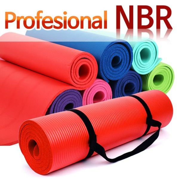 Profesional high-end NBR yoga mat/gym ball, NBR yoga mat (8mm)/red