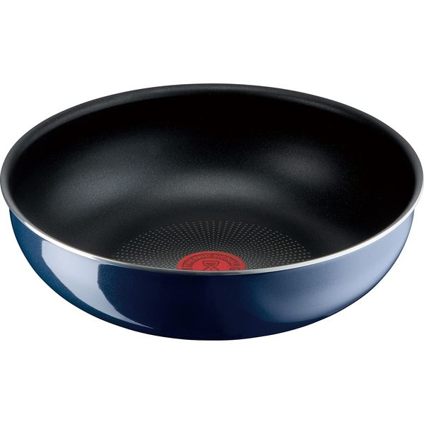 Tefal L43777 Ingenio Neo Royal Blue Intense Wok Pan, Non-Stick, Blue