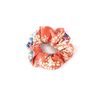 COCOLUCK Japanese Pattern Crepe Scrunchie Hair Elastics, Volume Hair Elastics, Made in Japan, Suzuki Cherry Blossom Series