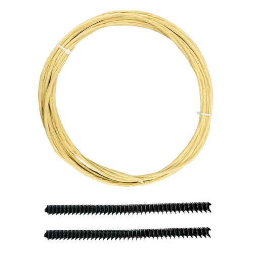 32ft Upholstery Stay Wire for Sofa Furniture Springs, 9 Gauge with 40 Clips (32ft Wire +80 Clips)