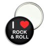 I Love Rock and Roll - 77mm Round Compact Mirror