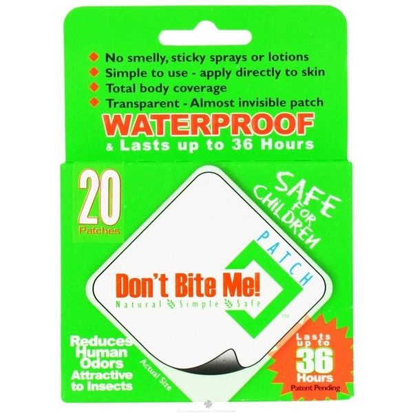 Don't Bite Me Patch Natural Insect Repellent Patches 20 Pack DBMP20