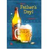 doodlecards Fathers Day Card Beer Bottle Medium Size with Plain Envelope