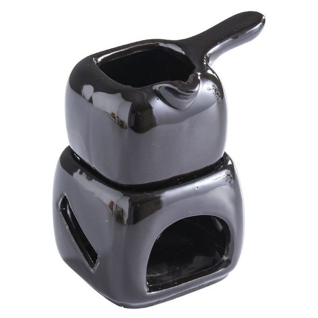 Fondue making chocolate furnace melting machine chocolate warmer double boiler, black (no support)