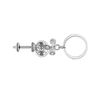 Sportigo® Dumbbell Set Keychain in silver colour/Key Chain/Weightlifting Present