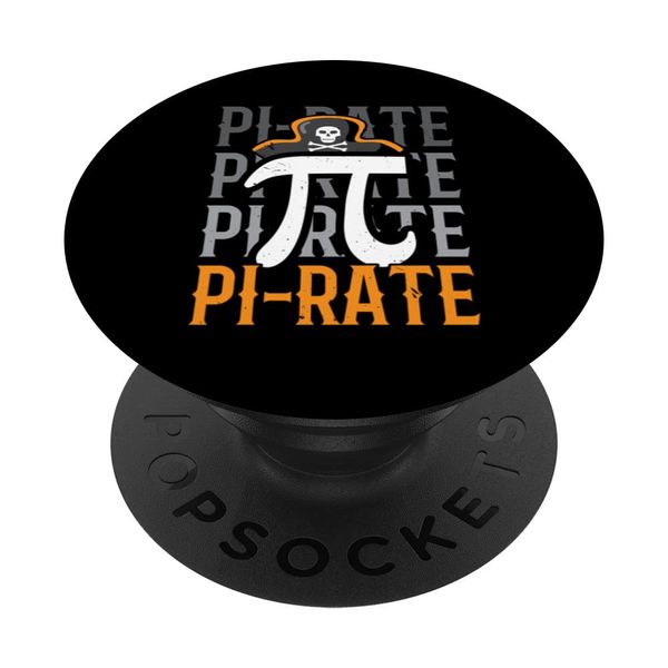 Pi-rate Pirate Whisperer Eye Patch Sailing Ocean Math PopSockets Swappable PopGrip