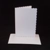 10 x 5"x7" White Scalloped Card Blanks with White Envelopes