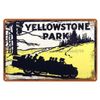 dining room wall decor Yellowstone Park metal tin sign