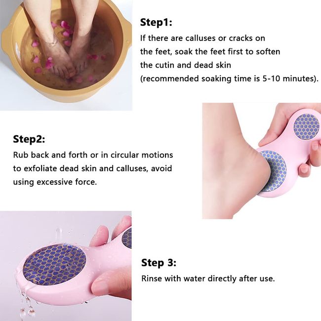 Glass Foot File for Dead Skin, Foot Callus Remover, Glass Foot
