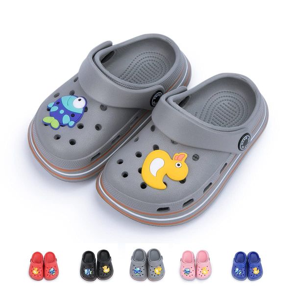 Casazoe Toddler Kids Boys Girls Cute Garden Water Clogs Sandals Slip On Shoes Slipper Slides Lightweight Outdoor Summer Infant Children Beach Pool Shoes (Baby/Toddler Kids)