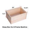 8 Frame Deep Assembled Beekeeping Box, Plastic Foundation Frames, Amish Made