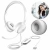 Mpow 071 USB Headset/3.5mm Computer Headset Noise Cancelling for K12 Call Center