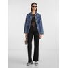 PIECES Holly High Waisted Wide Jeans, black denim
