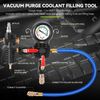 28Pcs Cooling System Radiator Pressure Testing Pump with Hose Car Pickup SUV Red