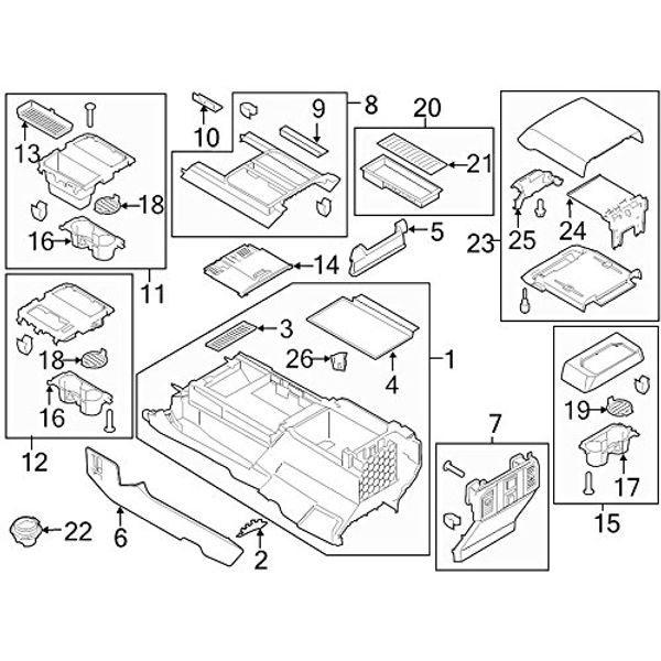 Ford Oem Console Mat Fl3z15045g34ca Image 13
