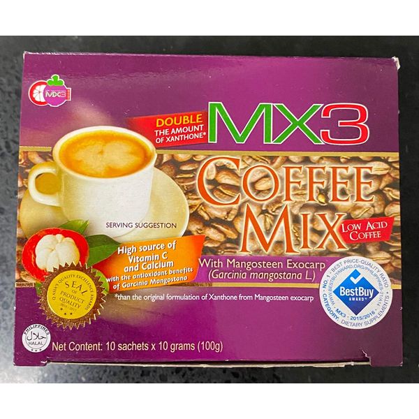 MX3 Mangosteen Coffee Mix (10 Sachets) Sugar Free