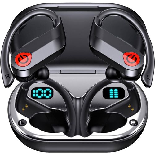 TWS Headphones Wireless Earbuds Compatible with Motorola Moto G Stylus 5G (2025), Earphones Ear Hook True Stereo Headset Hands-Free Mic