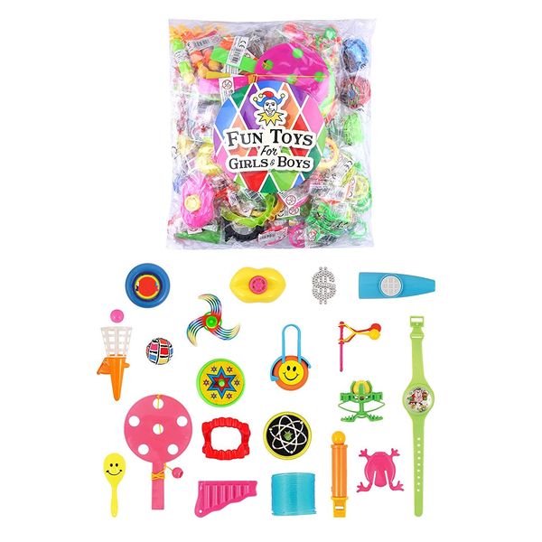 100 Assorted Party Bag Filler Toys