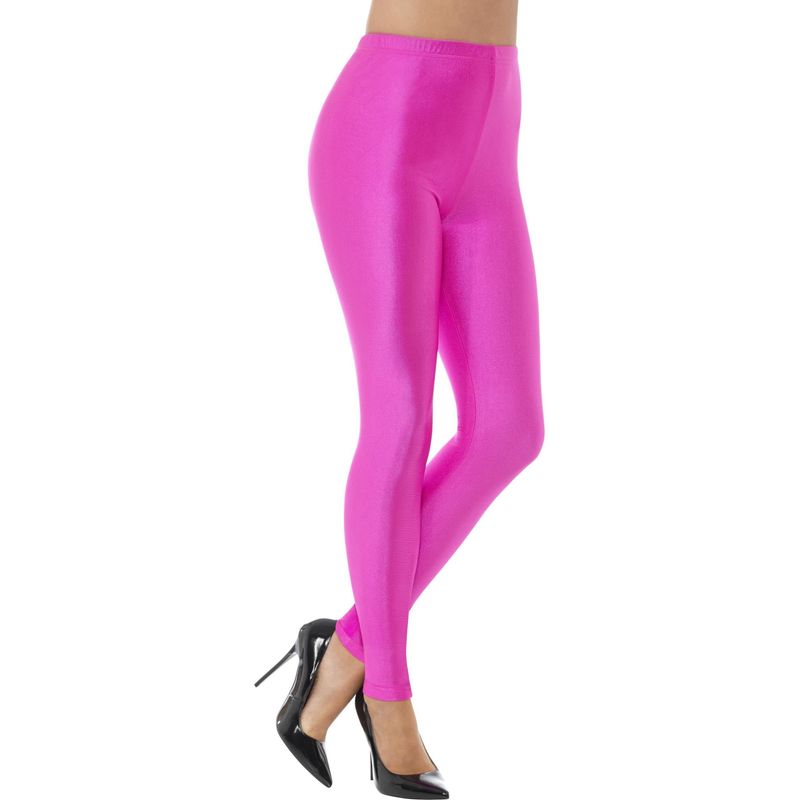 Smiffys Leggings Dentelle Années 80 Noir - Taille Unique XS à XL