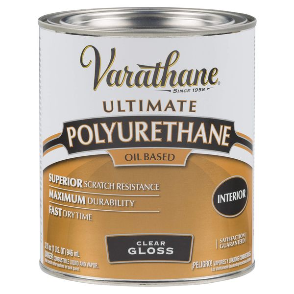 Varathane Oil-Based Ultimate Polyurethane, Quart, Gloss Finish