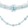 Foil Ceiling Decorations Ice Blue Christmas Decorations (20cm Garland)