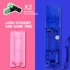 Wii Controller 2 Pack - Wii Remote with Silicone Case and Wrist Strap (pink+blue)