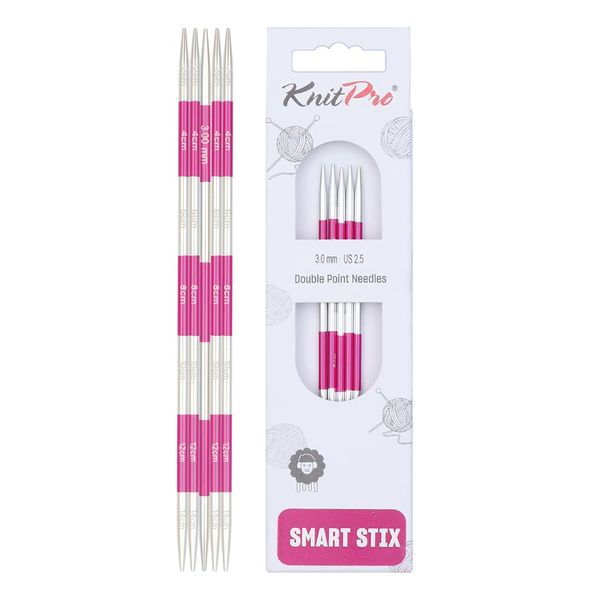 KnitPro Smartstix Double Pointed Needles 5.5" (14cm) | 3.00mm