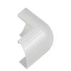 30mm x 15mm White Clip-Over Right Angled External Bend Trunking Adapter - Over Top | Loops