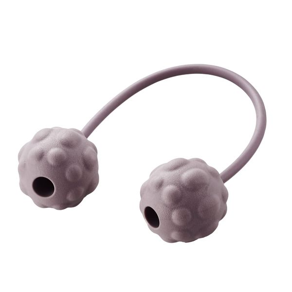 Elecom HCK-FBTSGYL Eco Stretch Ball, Office Stretch, Soft, Ellipse, Projected Type, Light Gray