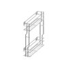 REJS Pull Out Soft Close Wire Basket Kitchen Storage Unit 150-200 mm Variant Multi (150mm BLUM, chrome right)