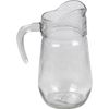 6 Pack Clear Thick Transparent Glass Jugs Serving Table Decanter Set (Orchid)