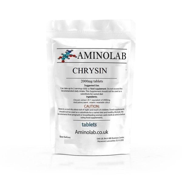Aminolab - High Strength Chrysin 2000mg 30 Tablets