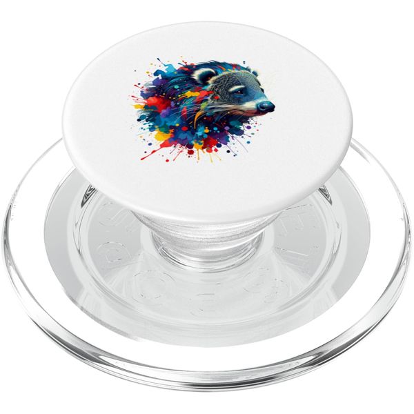 Splash Art Binturong Bearcat PopSockets PopGrip for MagSafe