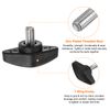 sourcing map 4pcs Tee Wing Knobs Thumb Screws M6 x 8mm Standard Male Thread Plastic T Knobs Handles Hand Clamping Thumbscrew, Black