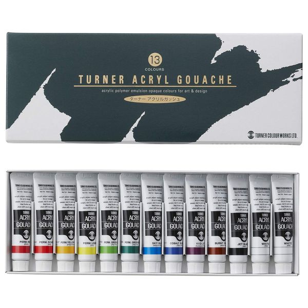 13 The Turner acrylic gouache (12 colors) School set