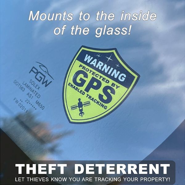 14 PACK GPS Tracking Warning INSIDE MOUNT Theft Deterrent Stickers High Quality