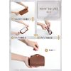 RAVIS Mask Case, Stylish, Portable, PU Leather, Foldable, Antibacterial, Cute, Mask Pouch, Mask Holder, Portable, Light Gray