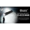 Nitecore EDC33 4000 Lumen Rechargeable EDC Flashlight w/ 3Amp USB wall adapter