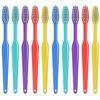 Blasting Health 100 Pack Disposable Medium Soft Bristles Bulk Toothbrushes - Individually Wrapped (Plain)