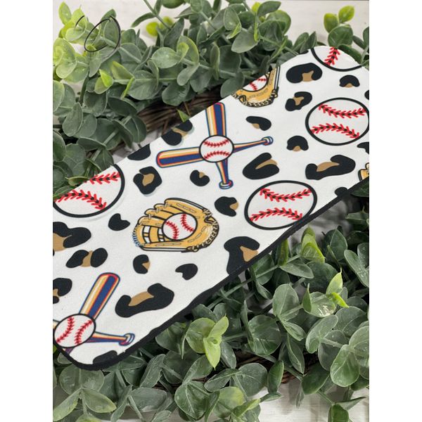 Leopard Baseball Slap Wrap Can Cooler