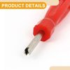 Partuto 1 Pcs Universal Valve Core Remover - Plastic Metal Red Silver Tone