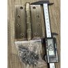 Solid Brass Door Hinge Ball Bearing4" x 3", Flat Head (Antique Bronze)