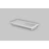 White Steel Floor Register Vent Diffuser, Close Damper, Fits 4"x12" Duct Opening