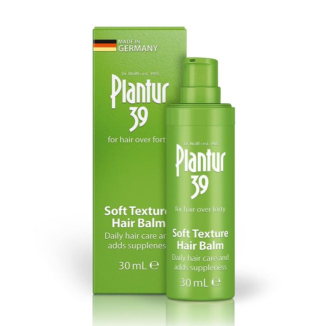 Plantur 39 Soft Texture Hair Balm for Damaged Hair 30ml | Anti Frizz Leave In Treatment with Provitamin B5 | Gives Volume, Improves Combability and Resilience | Women Hair Care Made in Germany